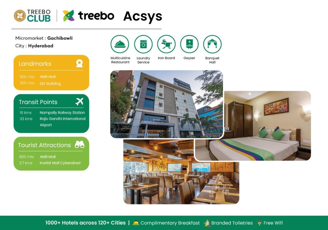 Treebo Acsys, Gachibowli Hotel Hyderabad Exterior photo